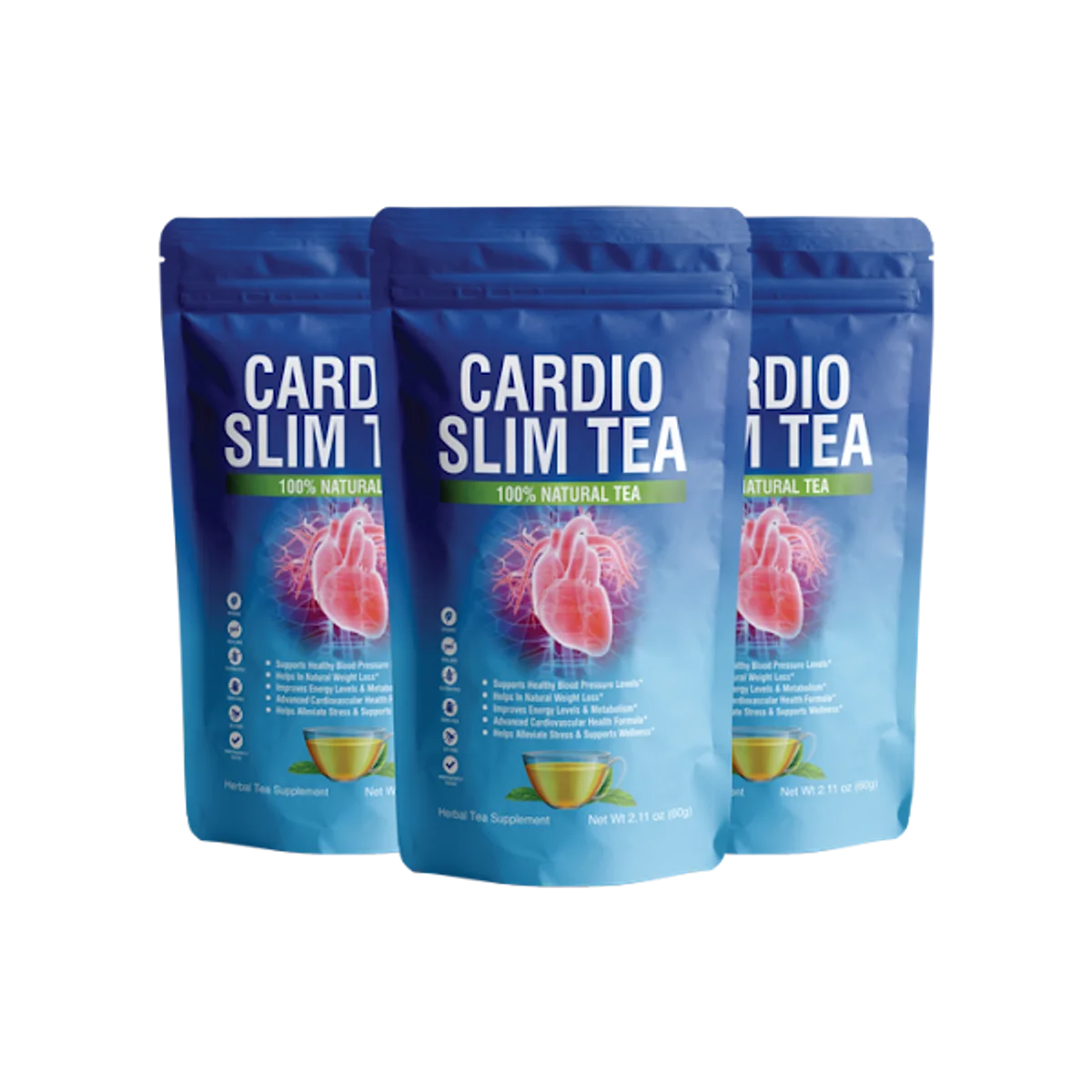 Cardio Slim Tea Weight Management Support — Front Label